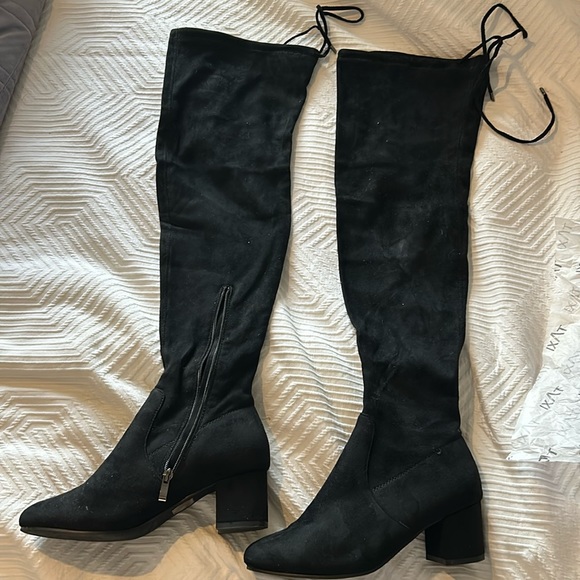 Over Knee Black Boots - Picture 1 of 5